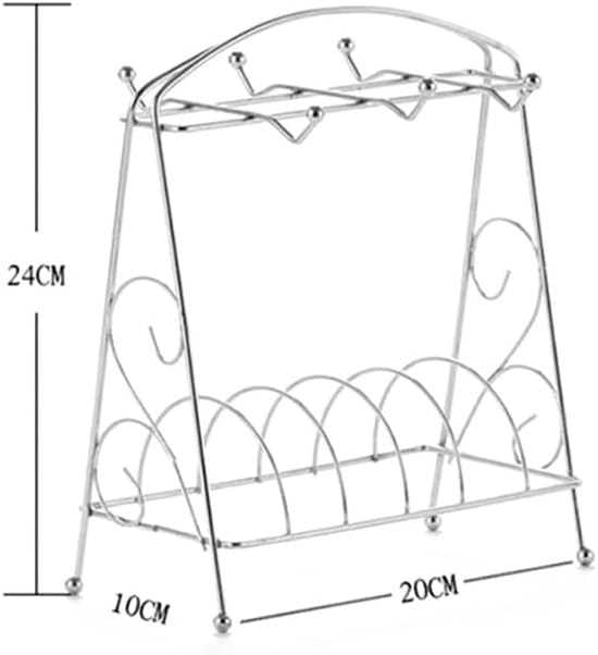 Miniatura 2 de GENIGW - Soporte para taza de café, encimera, gabinete de granja, organizador de secado de drenaje de cocina