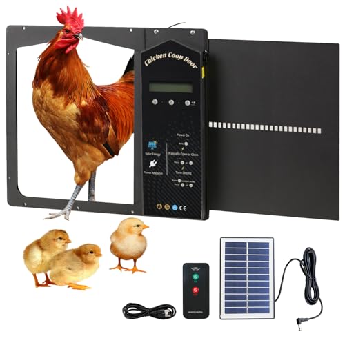 Porte Poulailler Automatique Solaire, - Accessoires animaux