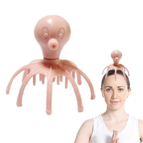 Masajeador De Cabello - Masajeador De Cabeza | Estrés Relax Scruncher Recargable, Scurnher Recargable De Cabellado, Masajeador De Cabello Eléctrico Con 3 Modos, Rascador De Cabeza De