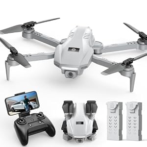 Holy Stone HS130 Mini Drone met 1080P HD Camera, Opvouwbare FPV RC Quadcopter voor Kinderen en Volwassenen, Headless Mode, 360° Flips, Spraak- en Gebarenbesturing, 2 Batterijen
