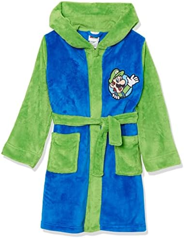 SUPER MARIO Boys Costume Plush Robe, Luigi, 10/12