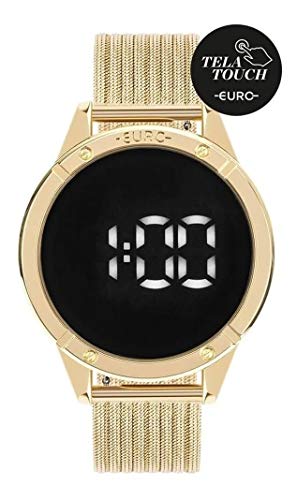 Relógio Euro Feminino Ff Led Dourado - EUBJ3912AA/4F
