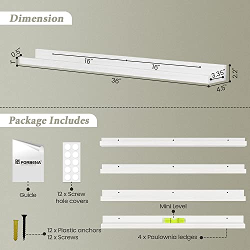 Repisas madera blancas Marca Forbena (3)