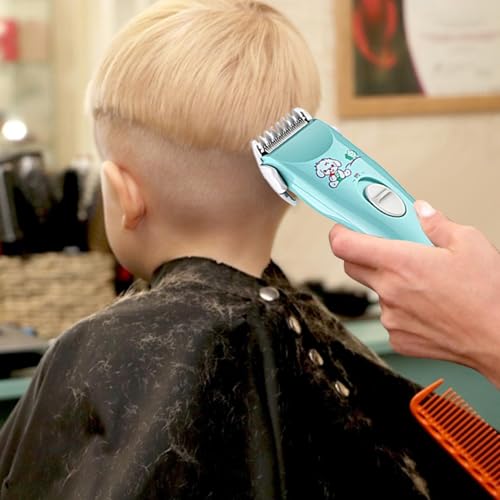 Tondeuse à cheveux professionnelle silencieuse pour, tout-petits, bébés – Tondeuse à cheveux rechargeable | Ensemble de coupe de cheveux professionnel...