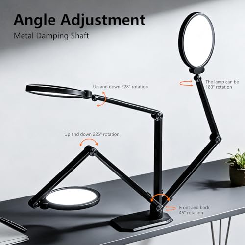 NS LED Desk Lamp 2 Pack, LED Desk Light for Home Office & Video Calls, Adjustable 3000K-6500K Office Lamp with Remote Control, Timer, Memory, CRI95+, Dimmable Desktop Lamp - image 4