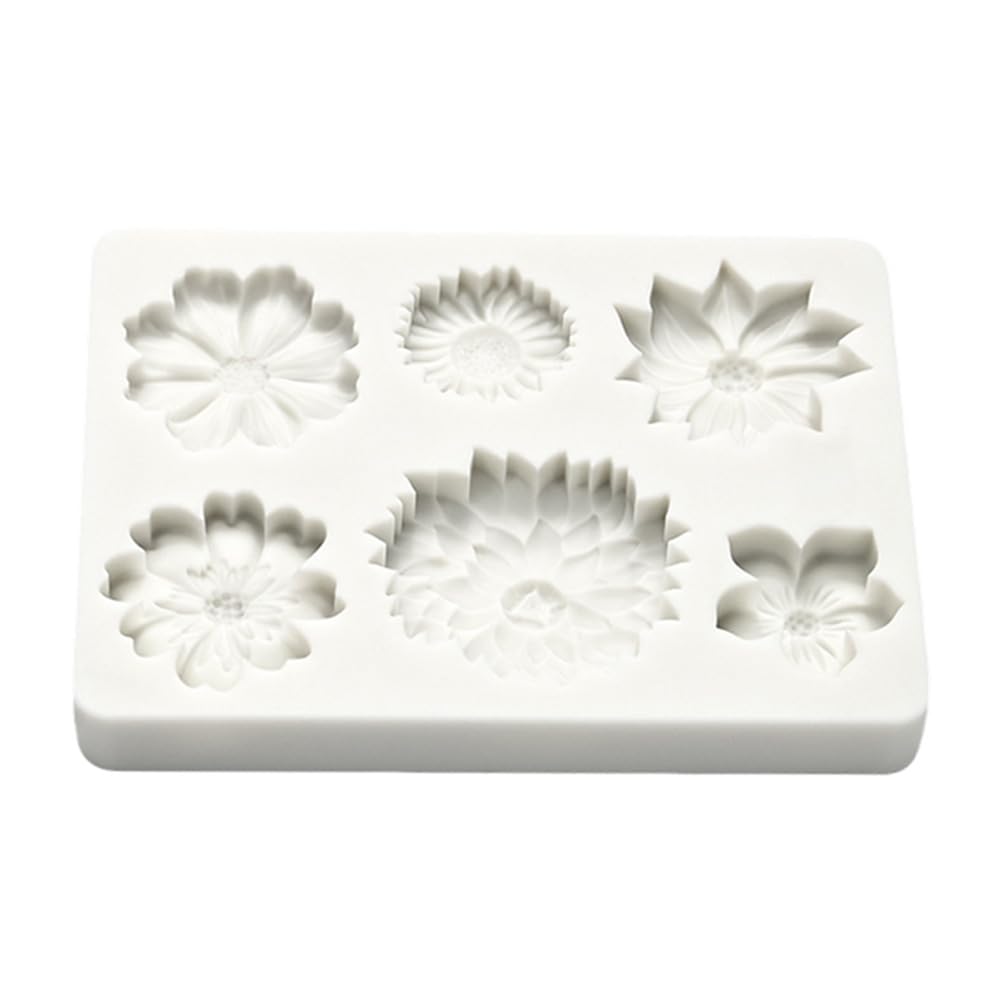 Flower Fondant Cake Silicone Stencil, Leaves Bow and Butterfly Candy Stencils, Dessert Stencil for Cake Decoration Home Kitchen and Restaurant Baking Tools