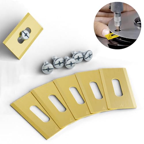 Kjzeex Replacement Robot Lawnmower Blades for Robotic Lawnmower 32 Pack Lawn Mower Blades for Husqvarna Automower/Gardena Robotic (Gold)