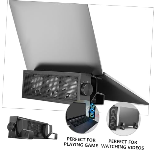 Soporte refrigerado para portátil Speed RGB, con ventiladores desmontables, base ergonómica ajustable para gaming miniatura 7