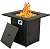 Yangming Propane Fire Pit Table, Outdoor Gas Fire Pits Clearance, 28 Inch 50,000 BTU with Tabletop, Lid, Lava Rocks for Outside Patio, Garden, Deck, Yard