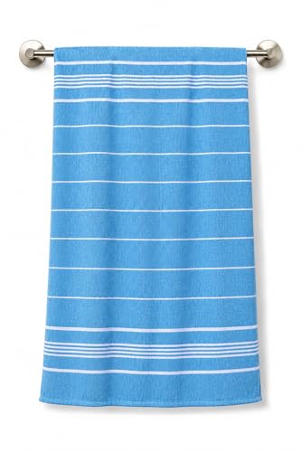 Image of COMFORT WEAVE Cotton Bath Towels 250 GSM Multicolor (Blue,Meron, Pack of 2)