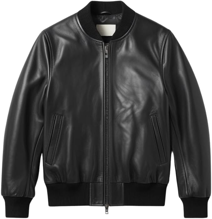 Blouson bomber en cuir véritable homme : la solution durable contre le vent en style moto