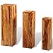Produktbild vidaXL Akazie Holz Massiv Blumensäule 3-TLG. Dekosäule Holzsäule Podest Blumenständer Blumenpodest Blumenhocker Blumensockel