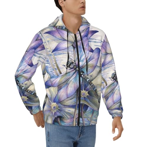 Sweatshirt outwear chaud homme EdWal veste zippée à capuche manches longues casual