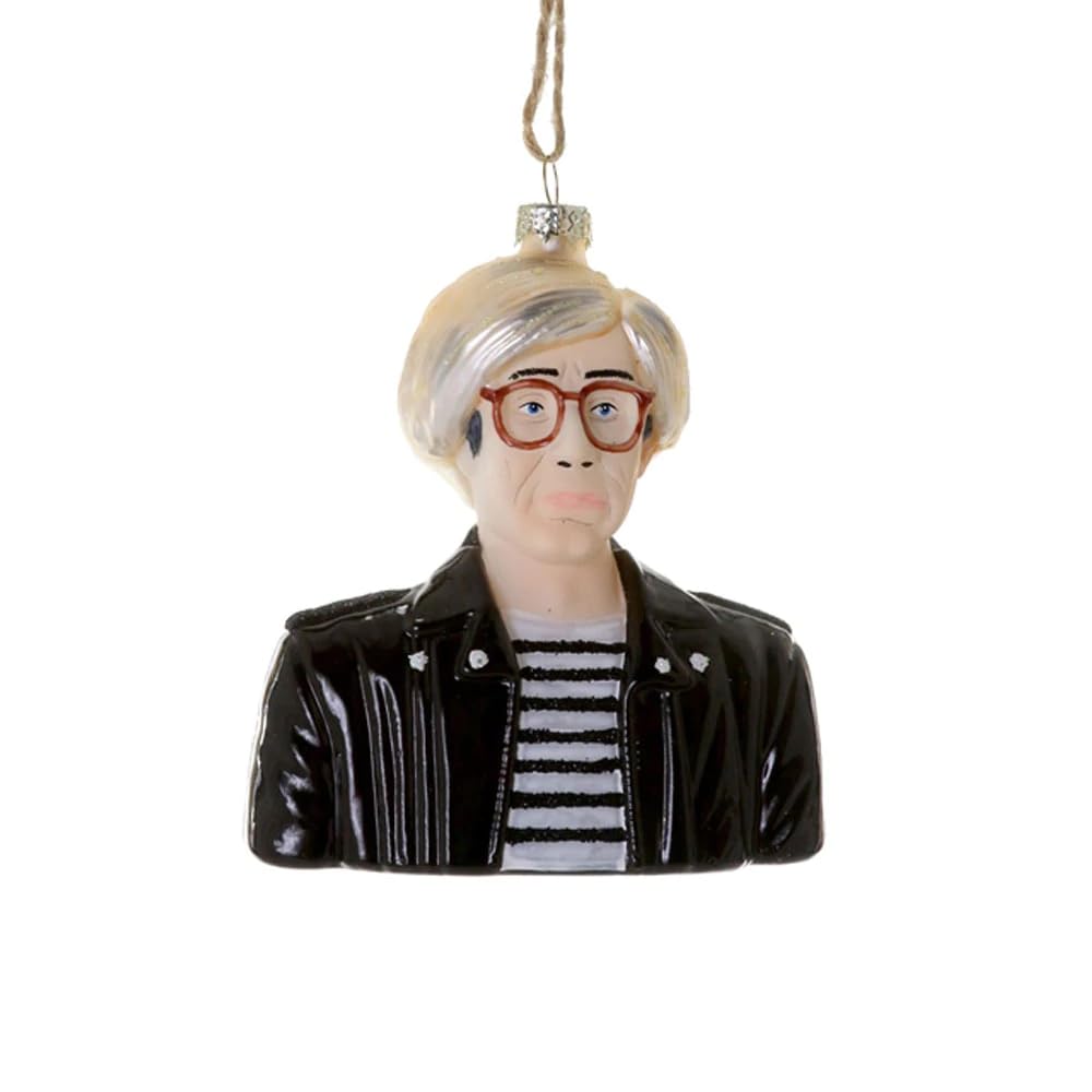 Cody Foster & Co Multicolor Cody Foster Andy Warhol Artist Film Director Glass Christmas Ornament