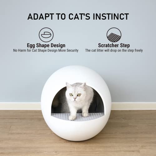 Honey Care Automatic Self-Cleaning Cat Litter Box, No More Scooping & Dust-Free Cat Littler Box For Multiple Cats #TOP1
