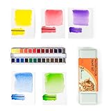 Woomer Professional Watercolor Paint, 24 Colors Watercolor Paint Set, Micron Fine & High-Concentration for Professional Creators