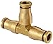 Dixon 648 Forged Brass Push-to-Connect Air Tube Fitting, Union Tee, 1/4" Tube OD