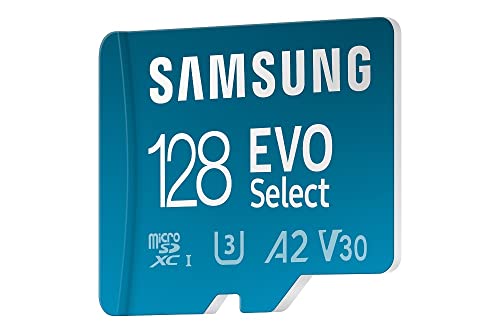 Image of EVO Select 128GB microSDXC UHS-I U3 130MB /s Full HD & 4K UHD Memory Card Including SD-Adapter (MB-ME128KA /EU)