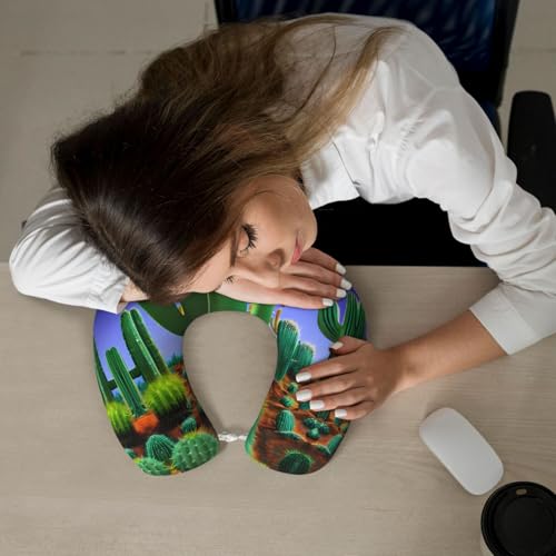 Almohada de viaje con espuma viscoelástica negra miniatura 7