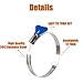 ISPINNER 2pcs 3 Inch Key-Type 304 Stainless Steel Worm Gear Hose Clamps, Adjustable Size Range 60-80mm Clamps for Dryer Vent, Dust Collector and Automotive