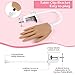 LIONVISON Practice Hand for Acrylic Nails, Silicone Nail Hand Practice, Flexible Fingers Fake Training Hand False Mannequin Hands for Nail Practice, Hand Model Kit for Nail Supplies Manicure Beginners