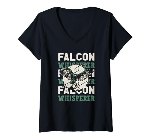 Falcon Whisperer - Bird Talker V-Neck T-Shirt