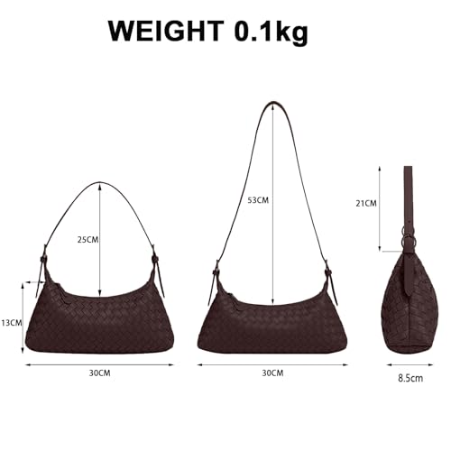 Image of Handbags Shoulder Bags for Women Small Bags Women's Woven Tote Bag Crossbody Handbag Travel Hand Bag Purse Hobo