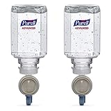 Purell 1450-02 Everywhere System Advanced Hand Sanitizer Gel Refill, 2 - 450 mL (Pack of 2)