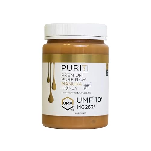 マヌカハニー プレミアム UMF™ 10+ MGO concentration of 263+ 1kg 正規品［ニュージーランド産］ピュリティ PURITI 大容量 まとめ買い 蜂蜜 ハチミツ はちみつ 生はちみつ Premium Raw Manuka Homey（Amazon）