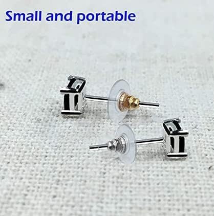 Image of Moud Jewels (100+100Pcs) Combo Golden & Silver Bullet /Premium Earring Stopper /Golden and Silver Metal Stopper Lock with Silicone or Rubber Pad / Earring Post Back Stopper Golden & Silver / Metal Earring Back With Silicone Pad / Golden & Silver Earring Back Stopper / Earring Back Stopper / Earrings Back Supporter (100 Pcs Golden + 100 Pcs Silver Approx)(Mixed Combo of Golden & Silver (50 + 50 Pairs))
