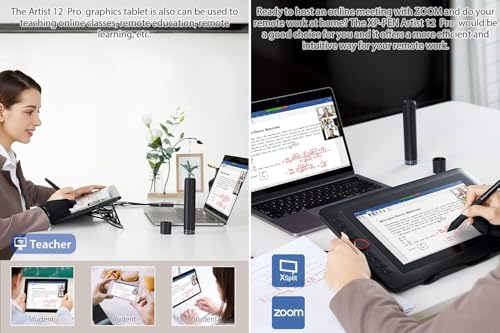 Xp-Pen Artist 12 Pro 12 Inch Drawing Monitor Pen Display Full-Laminated Graphics Drawing Tablet with Tilt Function Battery-Free Stylus and 8 Shortcut Keys, 8192 Levels Pen Pressure and 72% Ntsc-Black - Image 6
