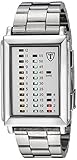 DETOMASO Men's G-30723A SPACY TIMELINE 1 Binary Trend weiss/silber Digital Display Quartz White Watch