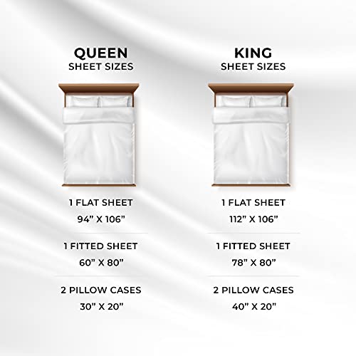 Image of Tribeca Living Cal King Egyptian Cotton Sateen Sheet Set, | 600 Thread Count, 100% Egyptian Cotton, Soft Sateen Weave, Deep Pocket, 6-Piece Set, Machine Washable