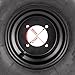 ELANER 16x8-7 ATV Wheels, 16x8-7 Tubeless Tires for Kazuma Quad ATV Go Kart UTV 150CC Off Road Tyres 4 Holes set of 2