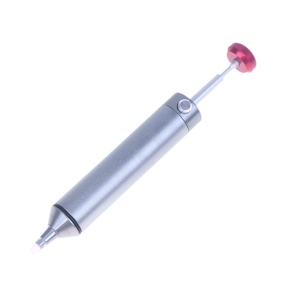 Dzugpbvhv Gray Aluminum Desoldering Pump Compatible With Electronic Component Welding Repair Tools(Gray)