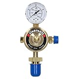 Régulateur argon une seule étape 1jauge Bouteille gaz préréglée Soudure 4barre
