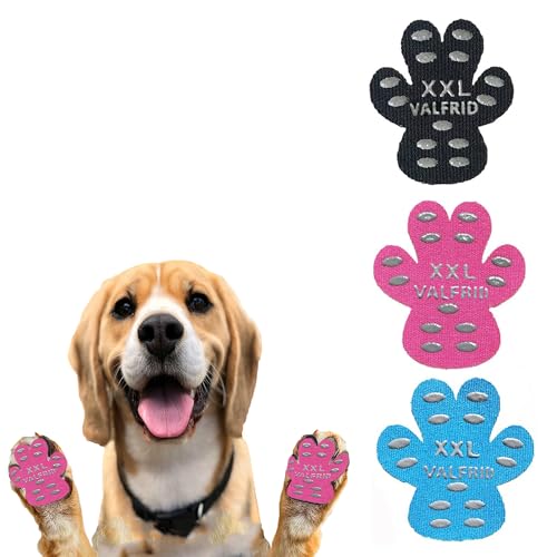 VALFRID Dog Paw Protector Pads,15 Sets-60 Pads Anti-Slip Grips for Hardwood Floors,Best for Hot...
