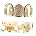 Didiseaon 1Set Teeth Grills for Fashion Comfortable Secure Zirconium Hollow Design for Weddings Special Occasions Dazzling Hip Hop Accessory for Men Women