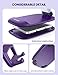 Lamicall Purple Phone Holder for Desk - Dark Purple Cellphone Stand Desk Accessories Desktop Office Must Have, Gifts for iPhone 17 16 15 14 13 Pro Max Mini, 12 11 XR X 8 7 6 Plus SE, 4-8'' Smartphone
