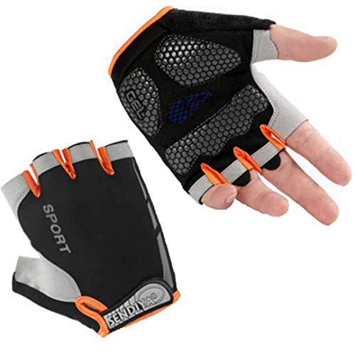 Guantes De Ciclismo Medio Dedo Gel Acolchado Mountain Road Bike Guantes Protección Solar De Verano Escalada Fina Senderismo Guantes De Deportes Al Aire Libre