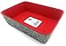 Welaxy Felt Makeup Jewelry Organizer Tray Bins Drawer Divider Storage bin(RED)