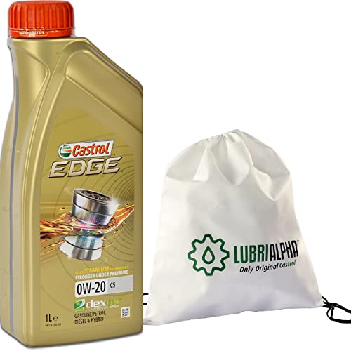 Aceite motor 0w20 coche gasolina diesel lubricante Castrol Edge 0W-20 C5 con bolsa multiusos 4x1lt Cover
