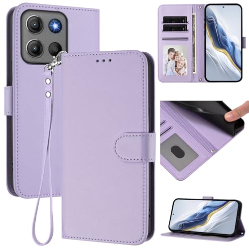 Cover �Ή��@�� for Motorola Moto G17 4G / G17 Power 4G,�Ή��@�� for Motorola Moto G15 / G15 Power [PU+TPU]�J�[�h�X���b�g�t���E�H���b�g�X�g���b�v�t���X�}�z�P�[�X Pu