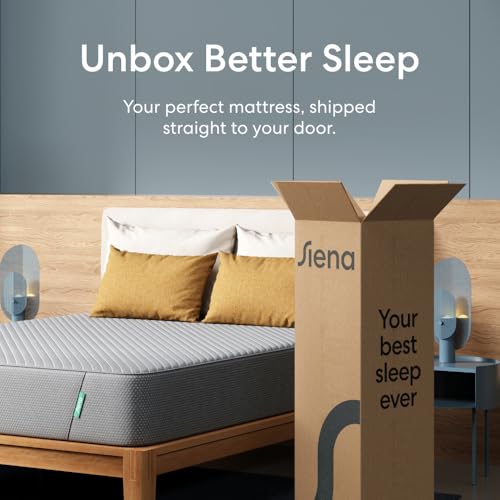 Siena 10” California King Memory Foam Mattress - Medium Firm - 180 Night Trial - Premium Pressure-Relieving Layers - 10 Year Warranty - Mattress in a Box - CertiPUR-US Certified
