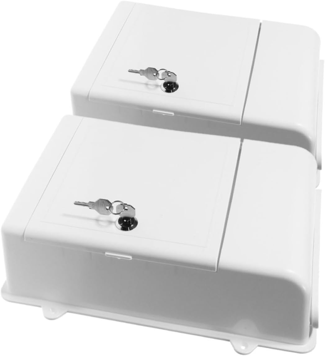 2set Wall Mount Mailbox Locking Office Letter Box Rainproof Design for Suggestions Complaints Large Capacity Easy Installation