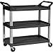 X-Tra Food Servicer & Utility Cart Color: Black
