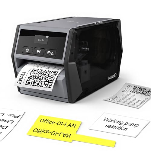 Makeid D50 Étiqueteuse Bluetooth, Impression par Transfert Thermique, 1 Rouleau 50 mm × 8 m Inclus, Compatible PC & Smartphone, Imprimante de Bureau pour...