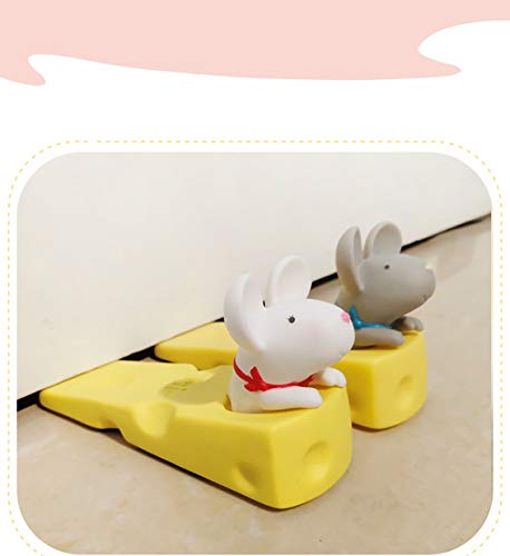 HYSuang Door stopper, cute and durable mouse door stopper, there are two options for you to choose-1/3 PCS (Color : 1PCS, Size : Door stopper)