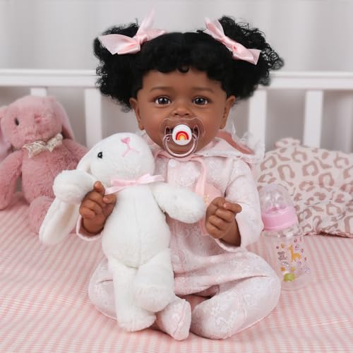 Muñeca Realista Reborn Bebé Niña 18 Pulgadas Cuerpo Suave miniatura 2