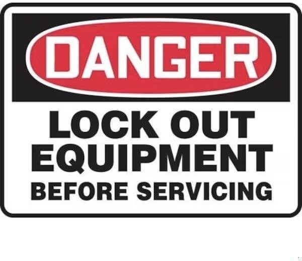 OSHA DANGER SAFETY SIGN LOCK OUT, Mfr: FRMLKT014XP-A
